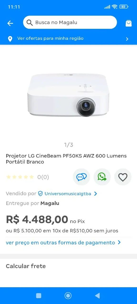 Projetor LG cinebeam  - Foto 4