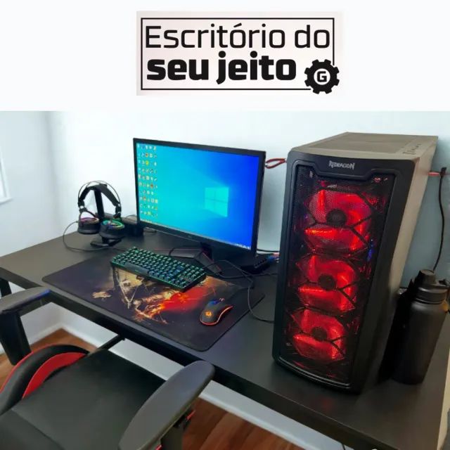 Mesa para Computador Reforçada 1,5m NOVA Estilo Industrial Multiuso de Notebook Estudo - Foto 4