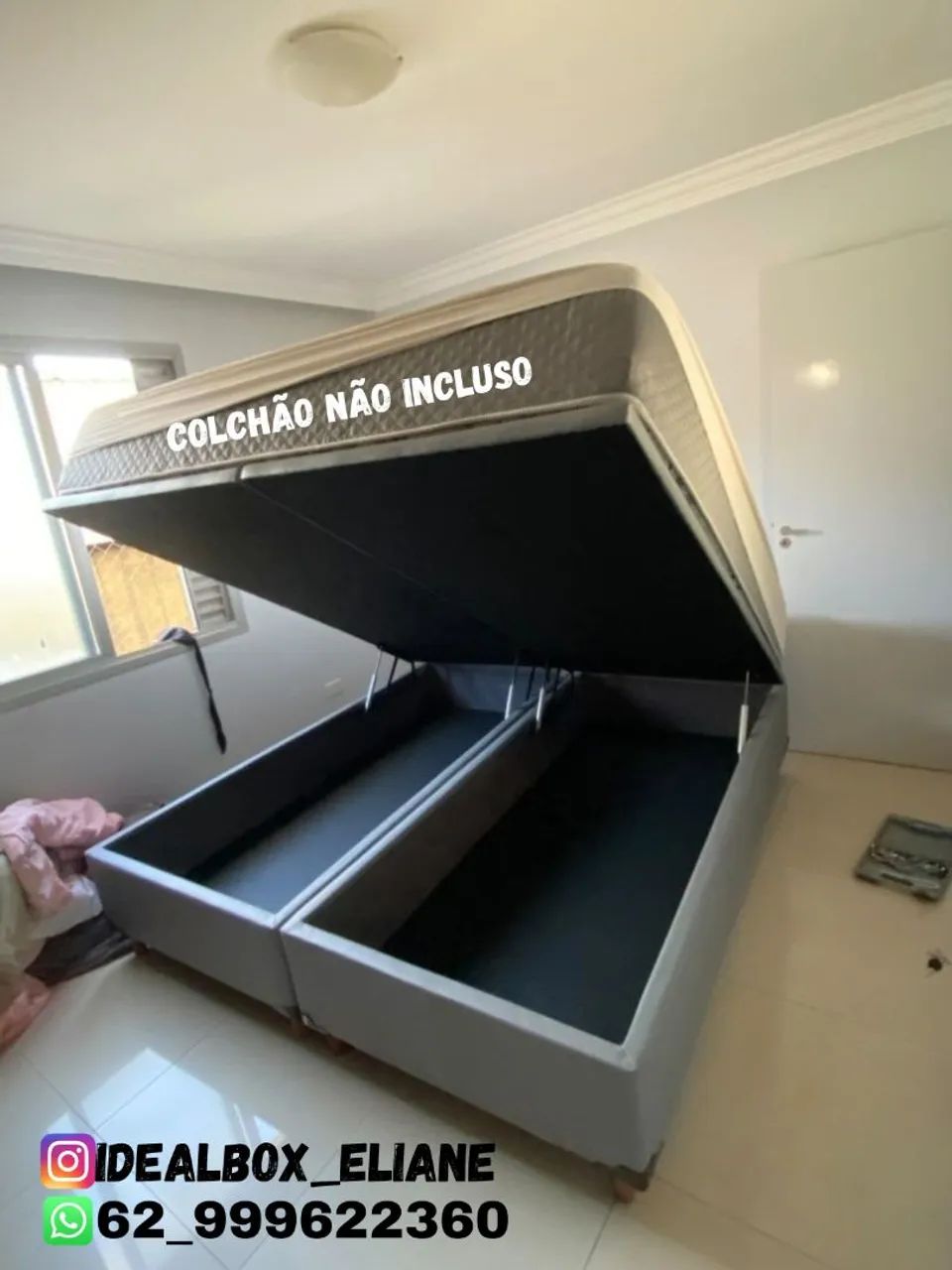 Box baú Queen size _ 4 pistões hidráulicos 