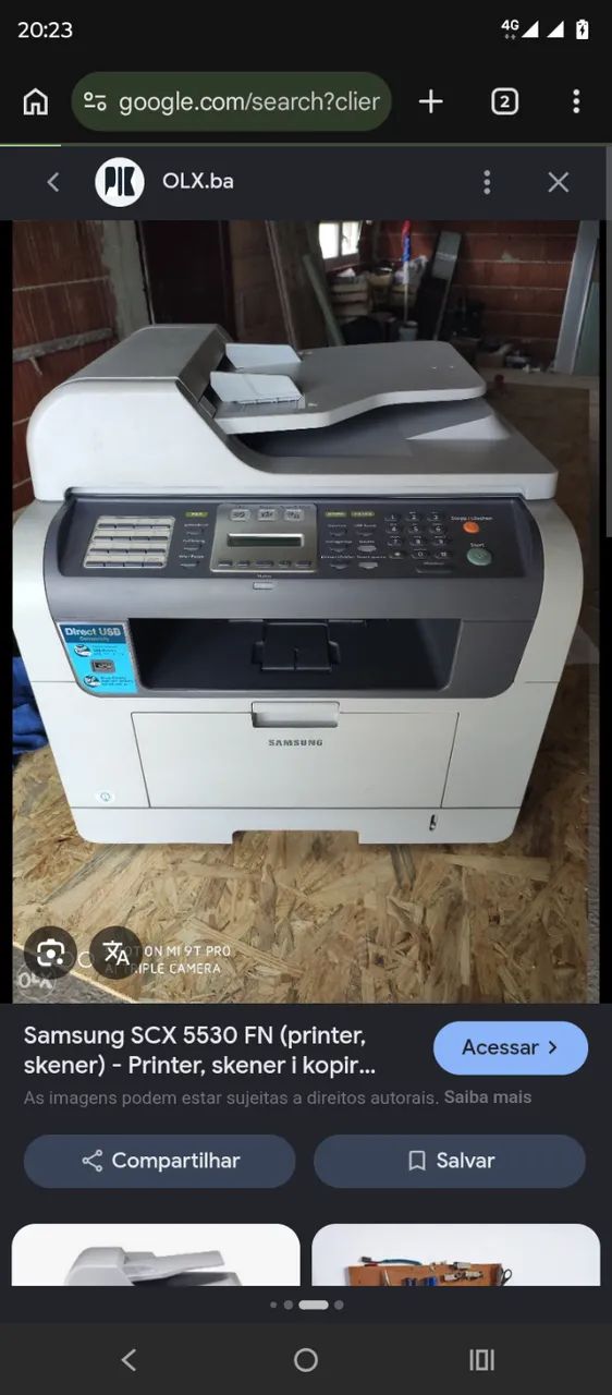 Impressora Samsung SCX 5530 FN  - Foto 2