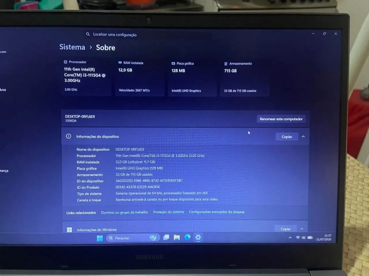 NOTEBOOK SAMSUNG I3 DOIS SSD - Foto 2