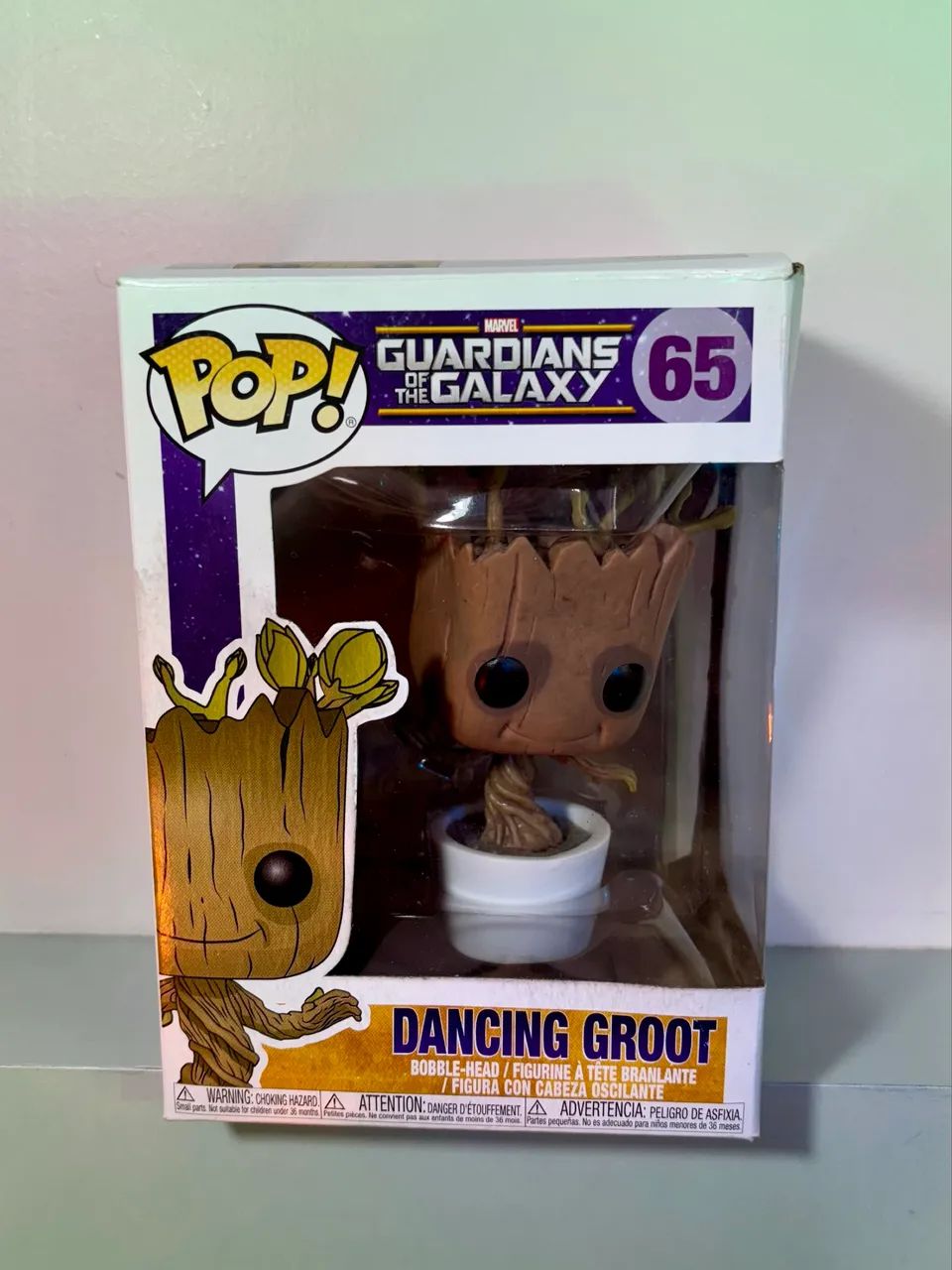 Funko Pop Dancing Groot #65 - Guardiões da Galáxia com caixa