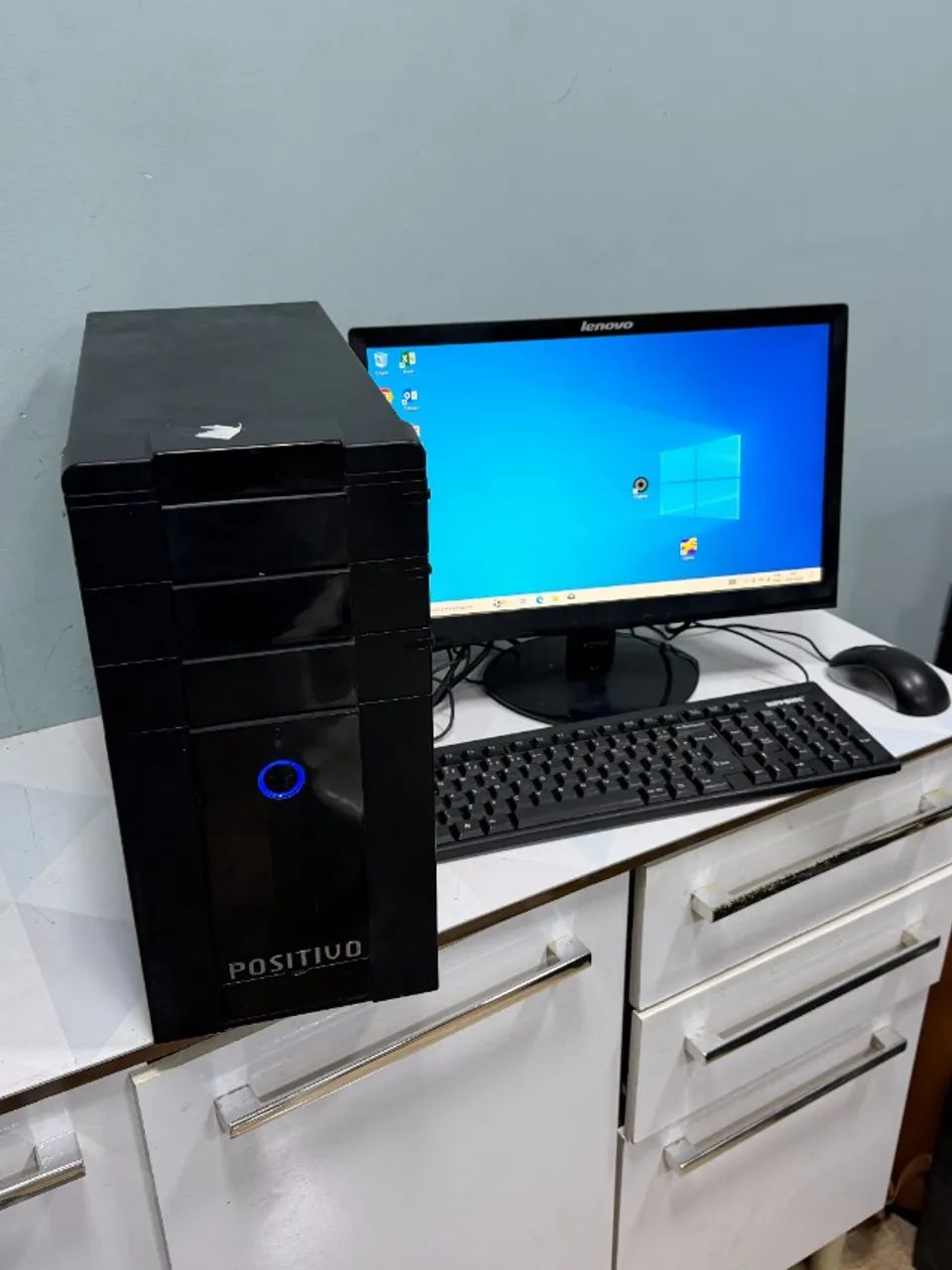 PC Completo Intel Core i3 com Monitor 19 + Teclado e Mouse   - Foto 4
