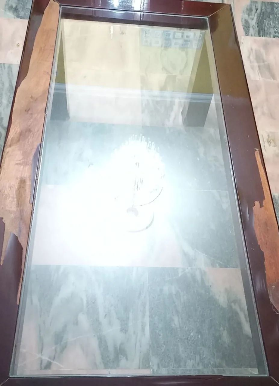 Tempered glass tabletop WITHOUT the base. 171.5 cm x 71 cm x 1 cm.