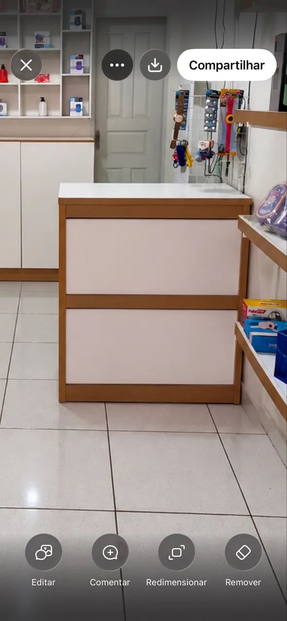 Balcão de atendimento para loja