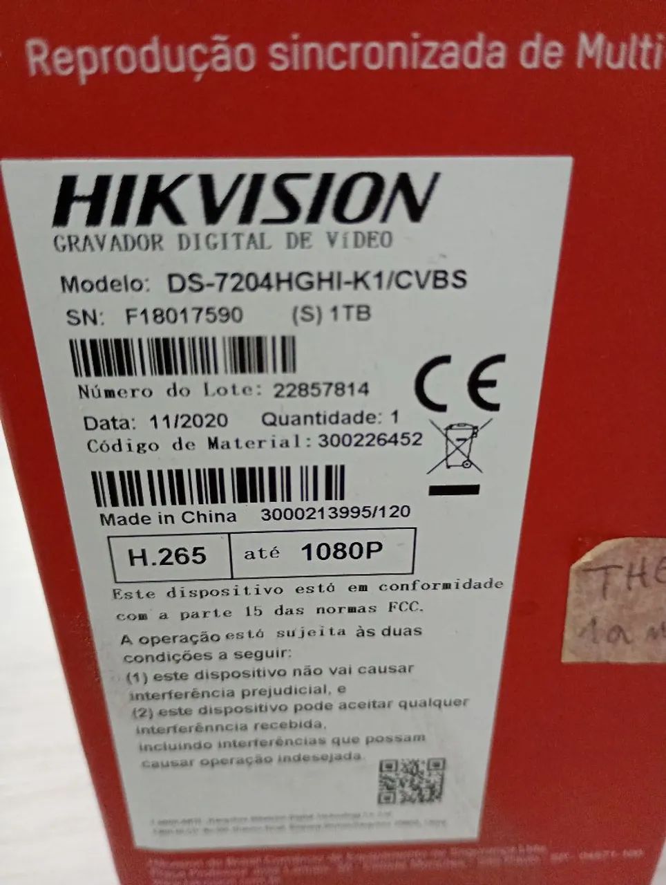 DVR HIKVISION 4 canais HGHI K1 já com HD de 1 terá  - Foto 4