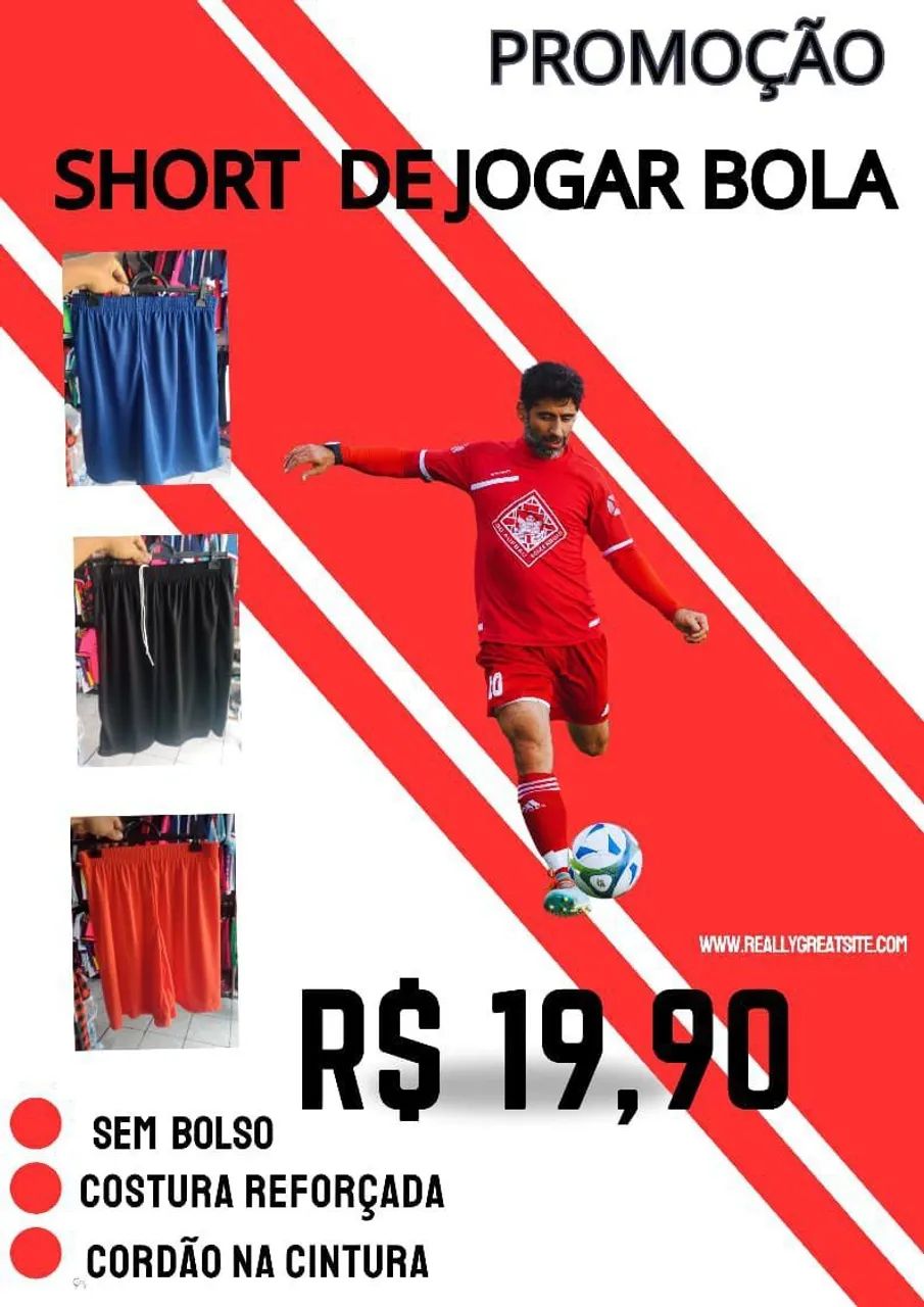 Short de jogar bola