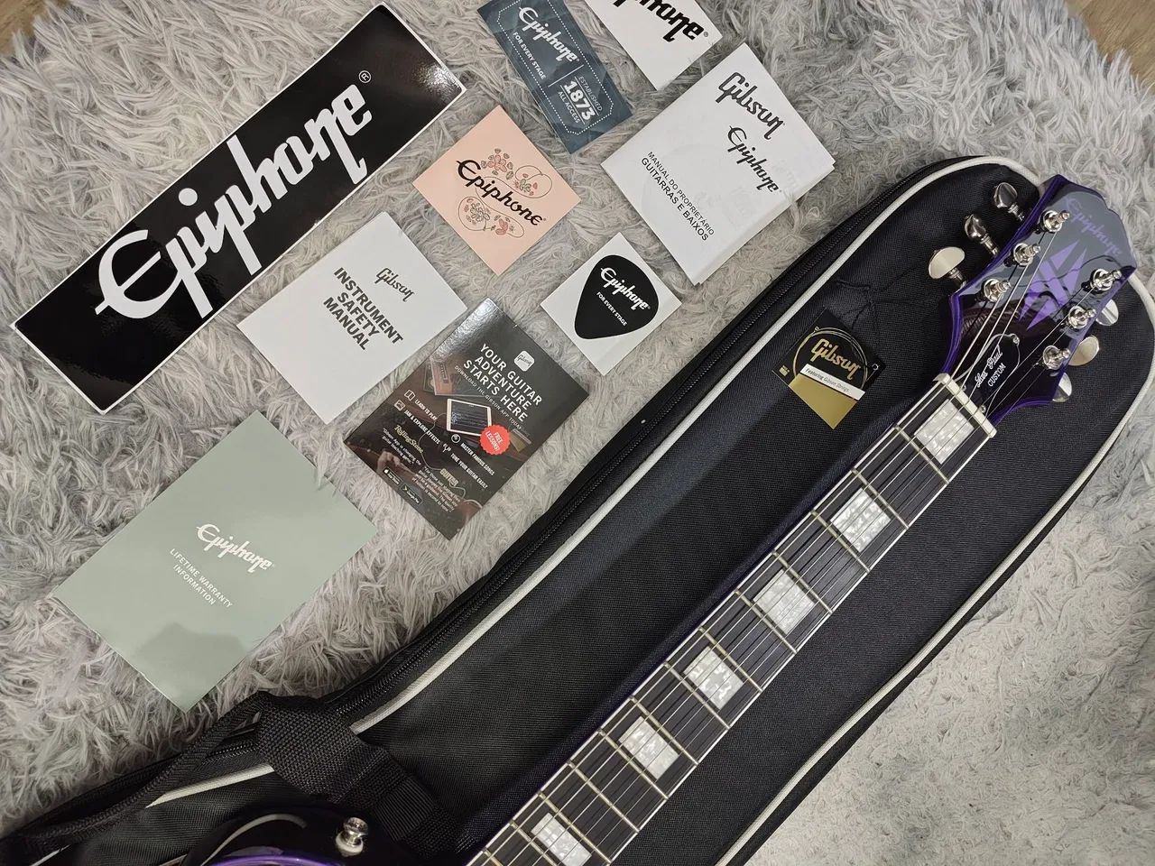 Guitarra Epiphone LP Custom Widow  - Foto 3