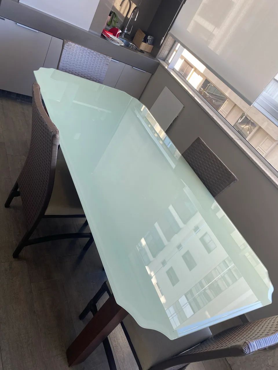 Tampo de vidro para mesa