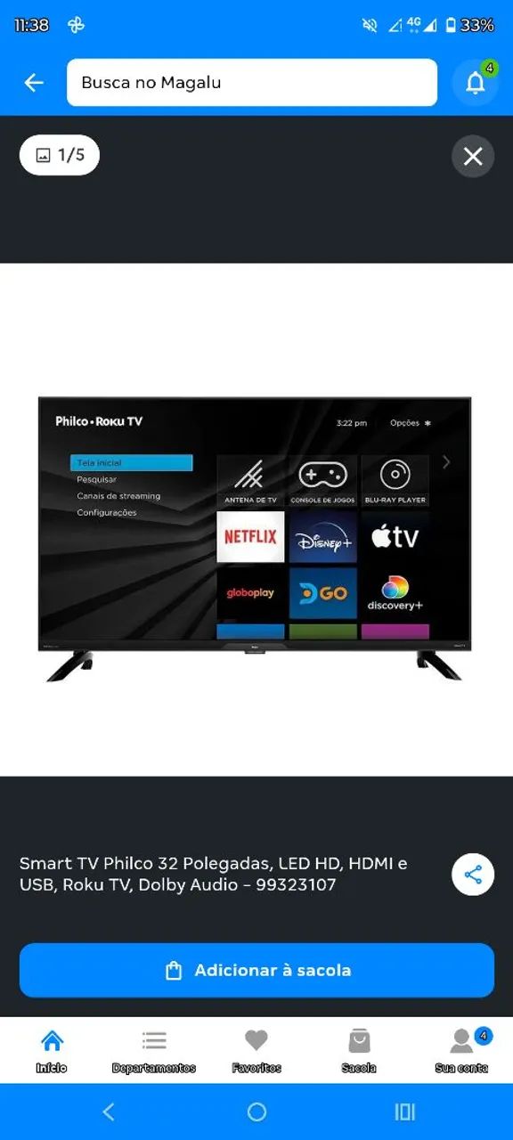 SMART TV PHILCO 32