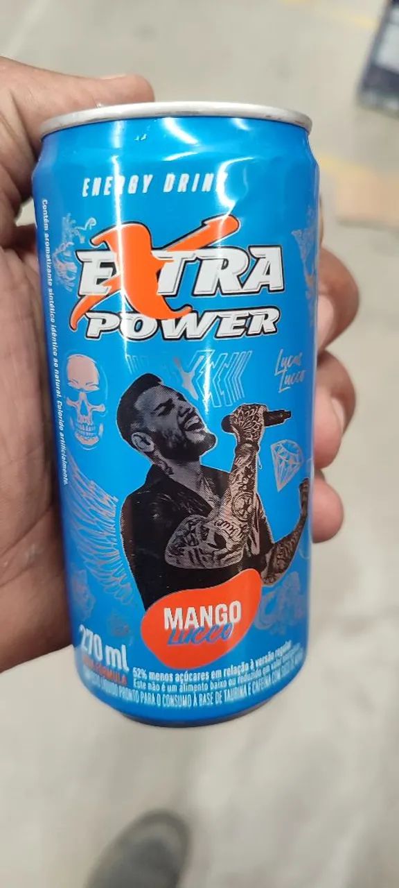 Lote 90 Energéticos Extra Power Lucas Lucco 270ml - Manga & Pitaya | Vál. 04/2026