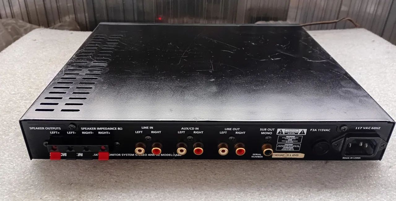 AMPLIFICADOR SAMSON DA80 MONITOR SYSTEM COM EQUALIZADOR - Foto 4