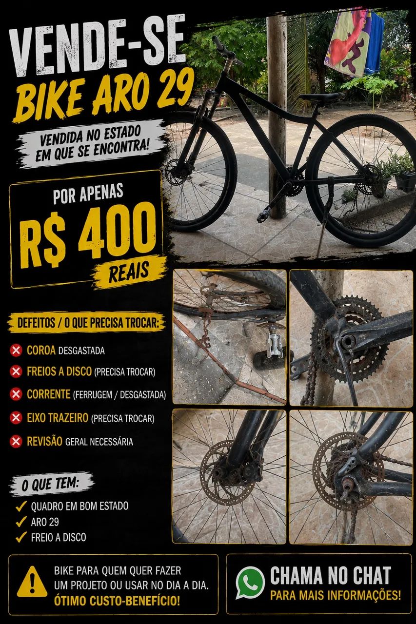 Vende se bike aro 29