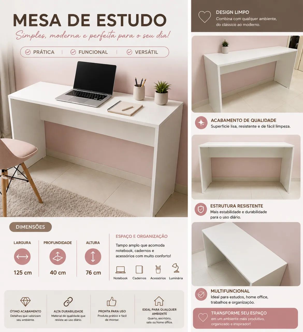 Mesa Escrivaninha 