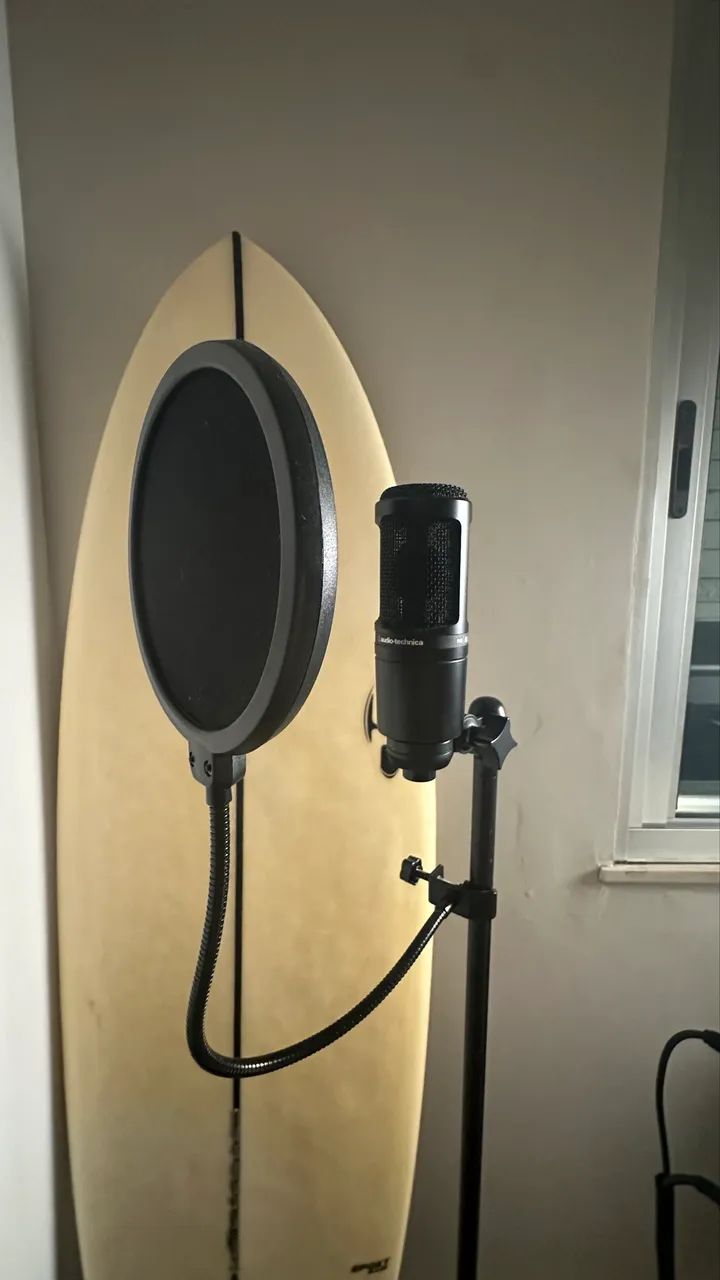 Audio-Technica AT2020 + Vocal Booth + Pedestal Saty (Setup Completo)