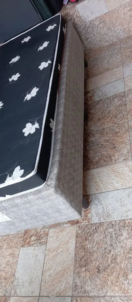 CAMA BOX SOLTEIRO COM COLCHÃO  - Foto 4