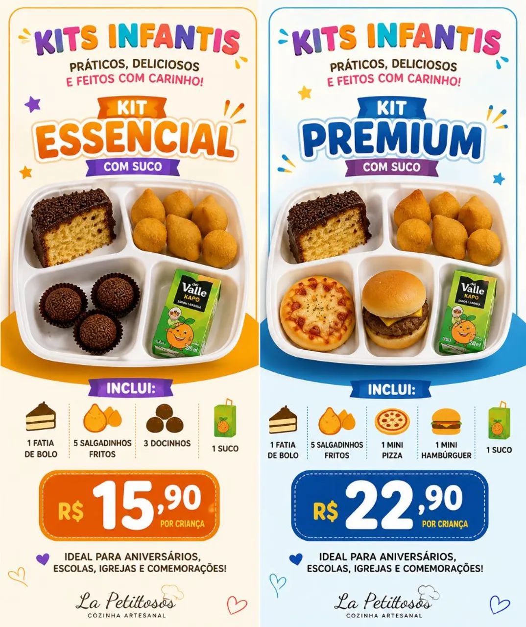 ? Kits Infantis para Festas | A partir de R$ 15,90<br>