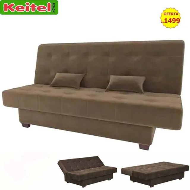 Sofá Cama Laila Cor Marrom 