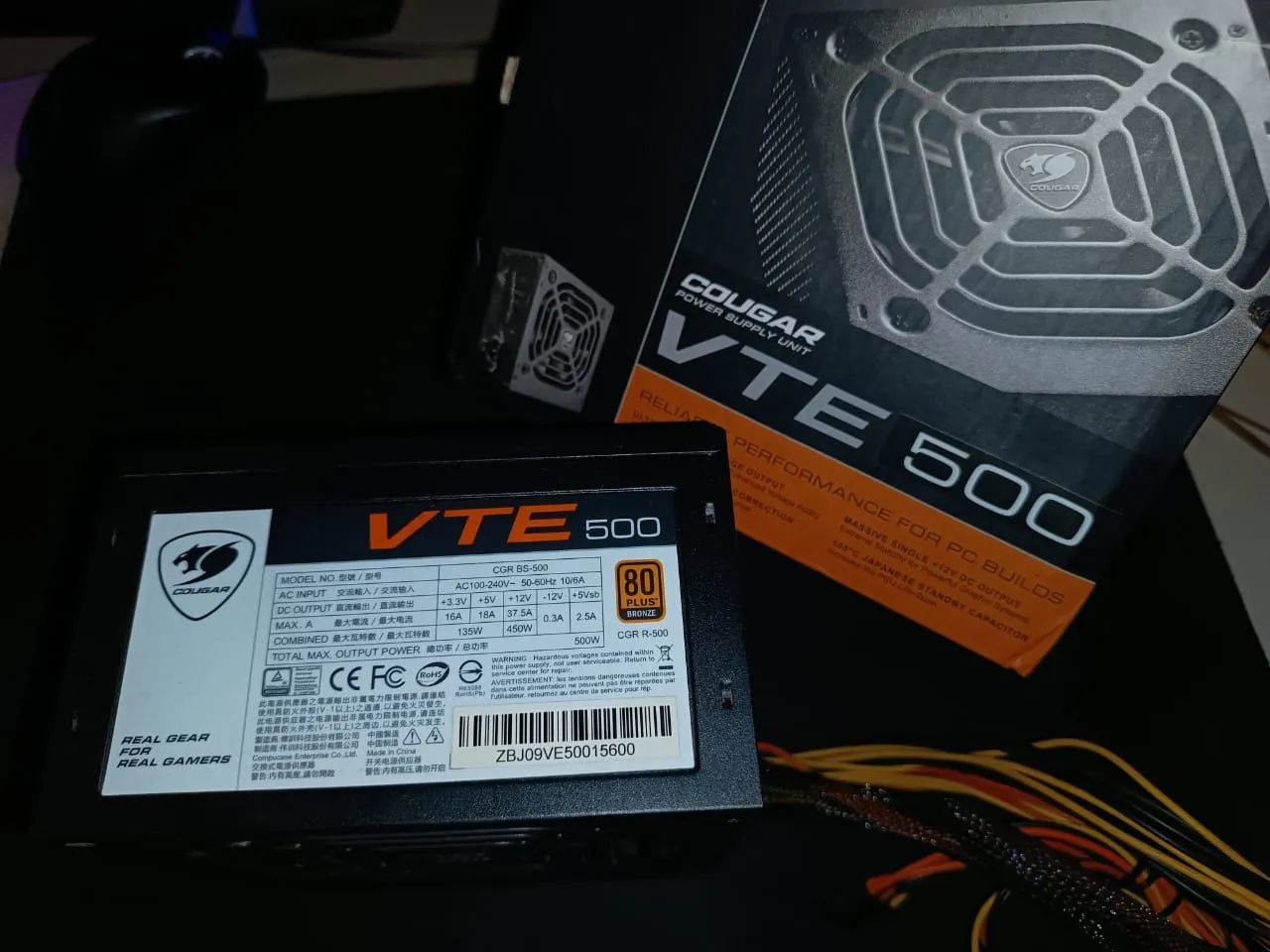Fonte cougar 500w