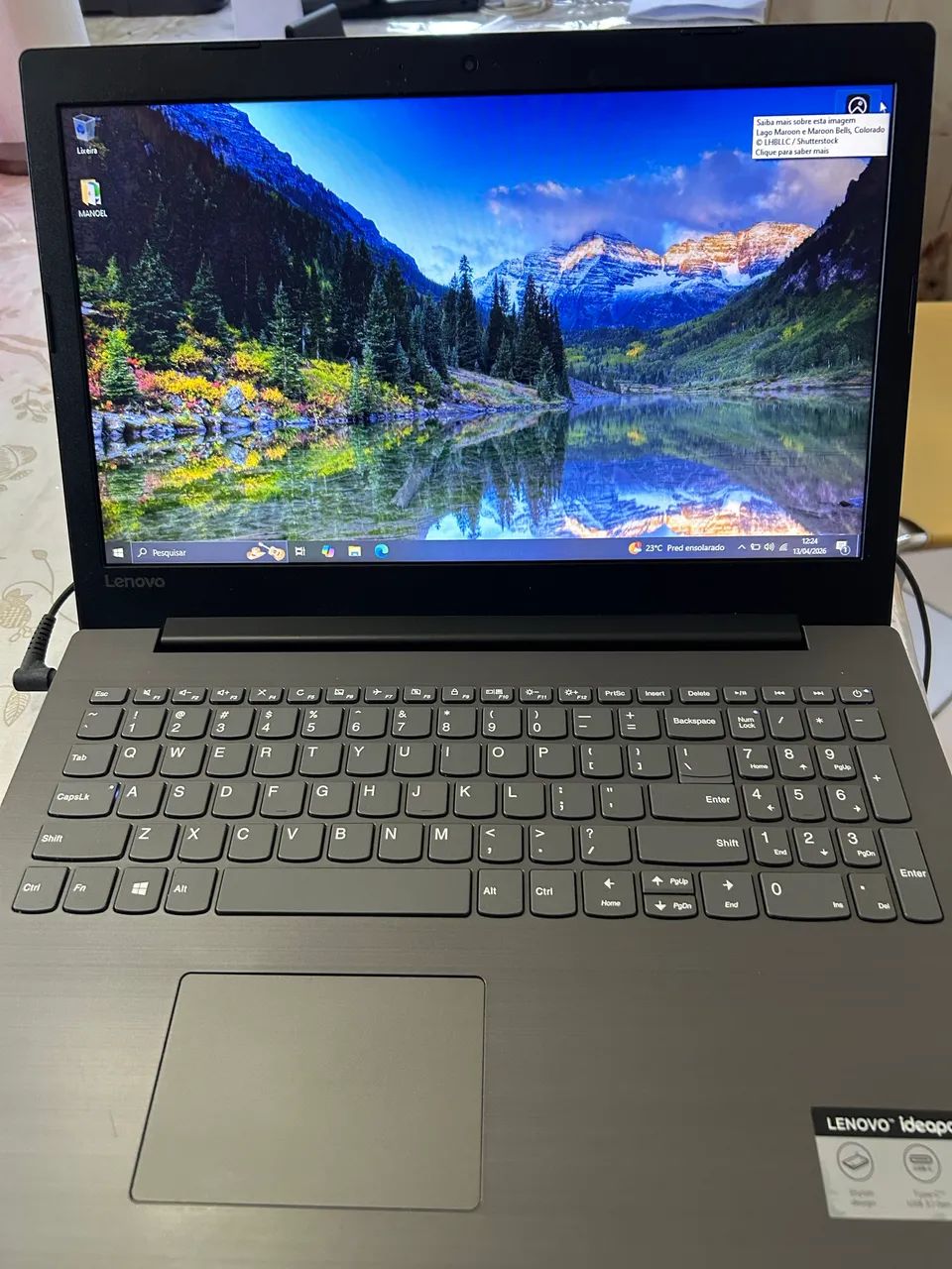 Notebook Lenovo i3 8ª Geração - Bom estado - Ideal para estudos e trabalho