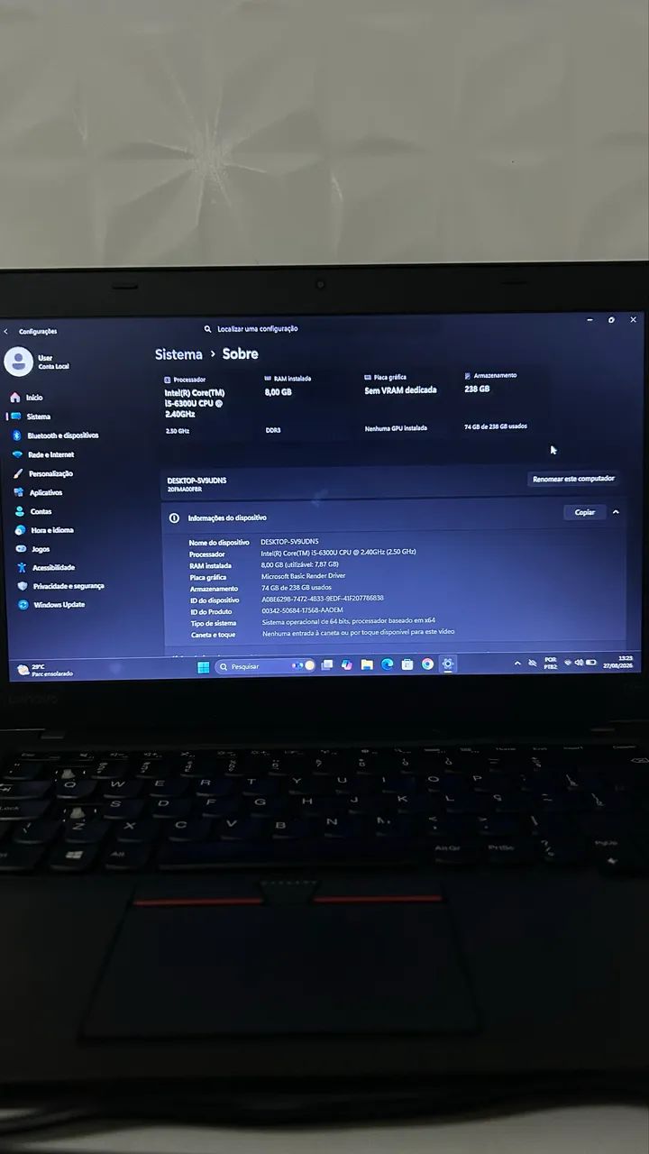 Notebook Lenovo Thinkpad i5 - Foto 2