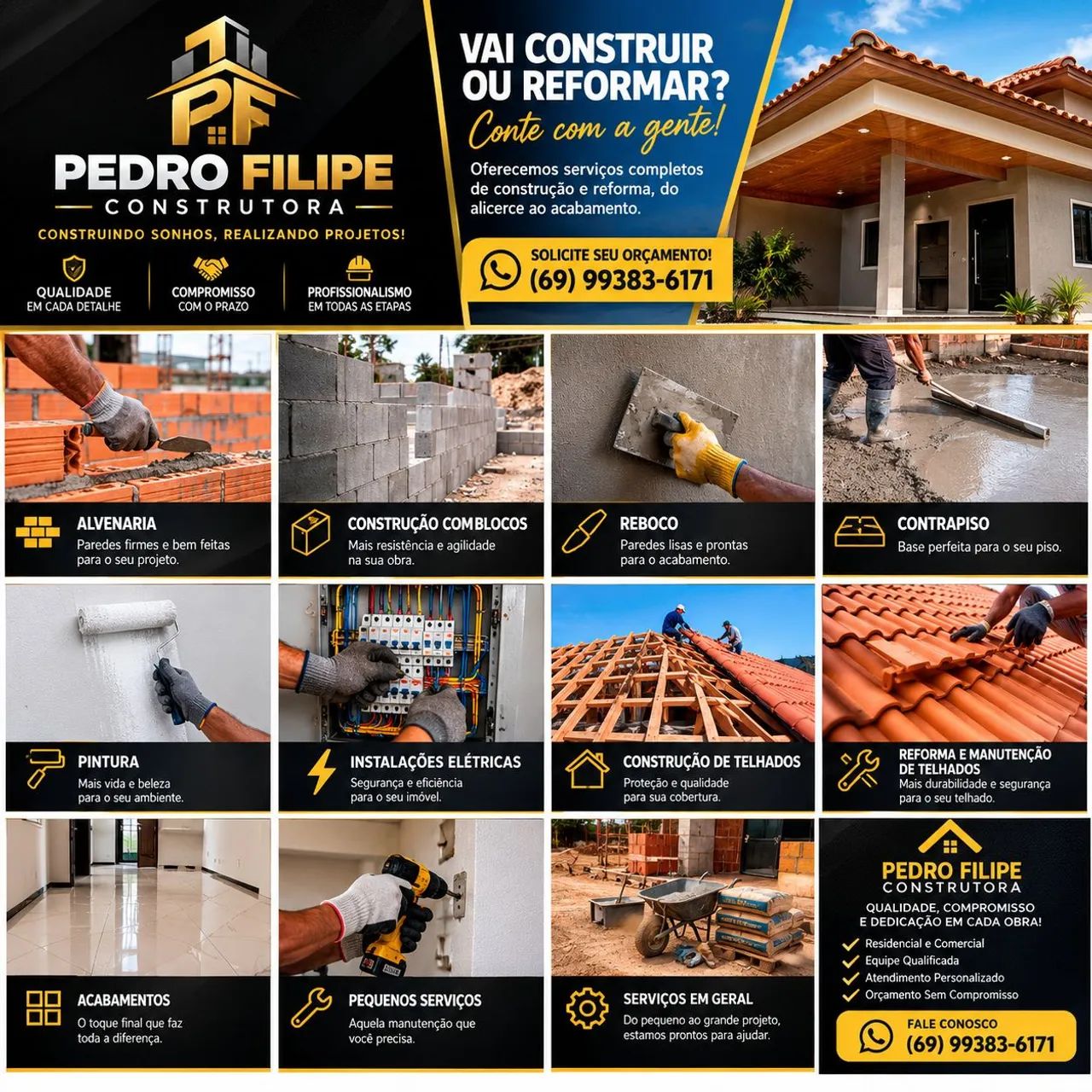 Pedreiro com equipe. - Foto 2