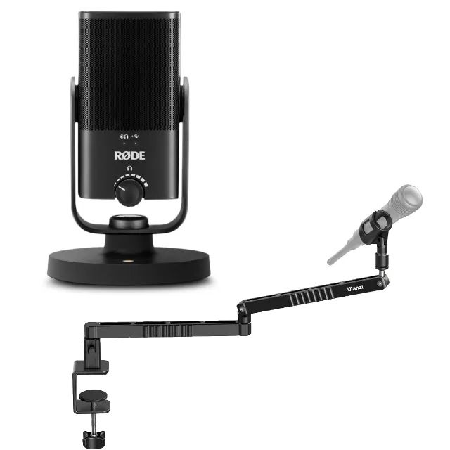 Kit com 2 Microfones Rode NT-USB Mini e 2 braços articulados Ulanzi LS26 - Foto 5