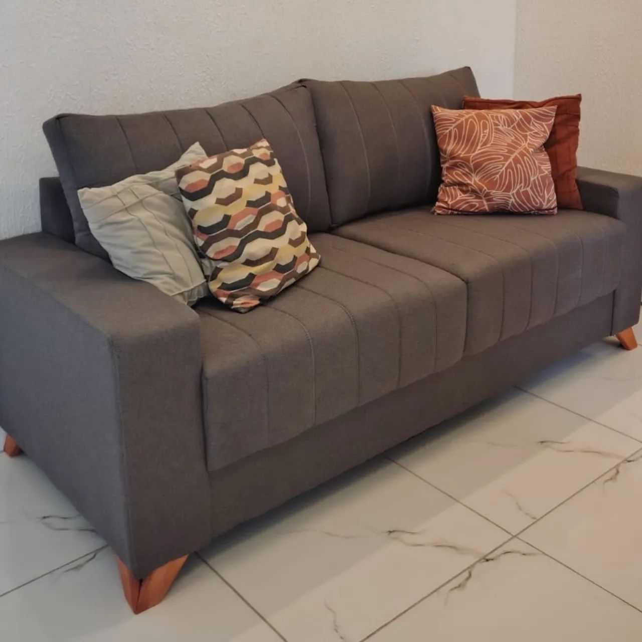 Sofá fixo, tecido linho  - Foto 4