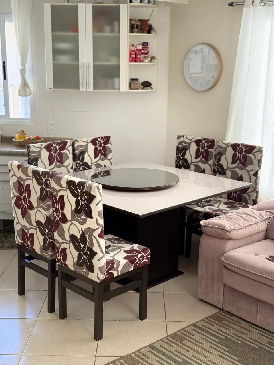 Mesa de jantar giratória 6 lugares  - Foto 2