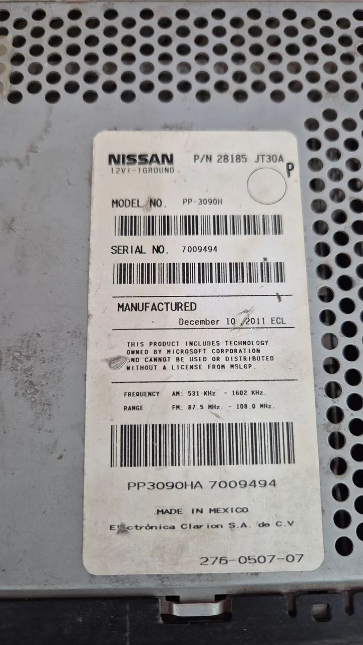 Rádio usado original NISSAN. - Foto 3
