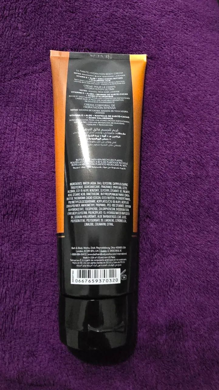 Creme Corporal Bath e Body workshop Mahogany Teakwood (masculino) - Foto 3