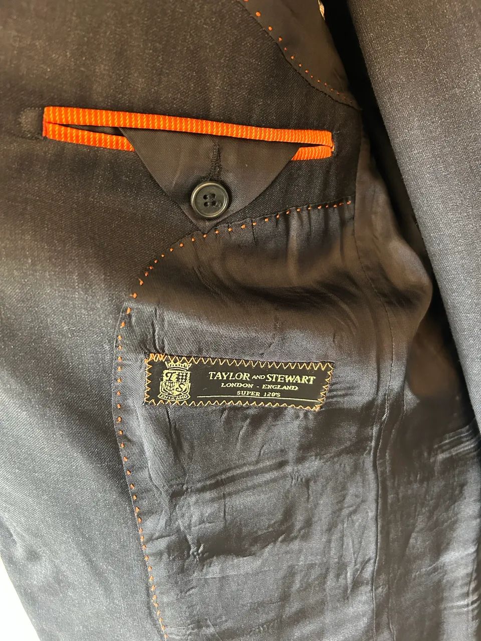 Terno Brooksfiled 120 Cinza Chumbo 48M Slim - Foto 5