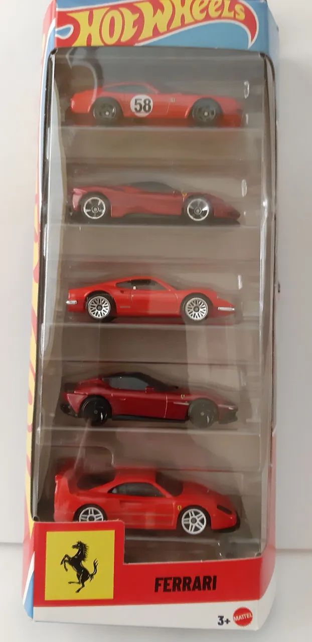 HOT WHEELS - Ferrari 5 Pack