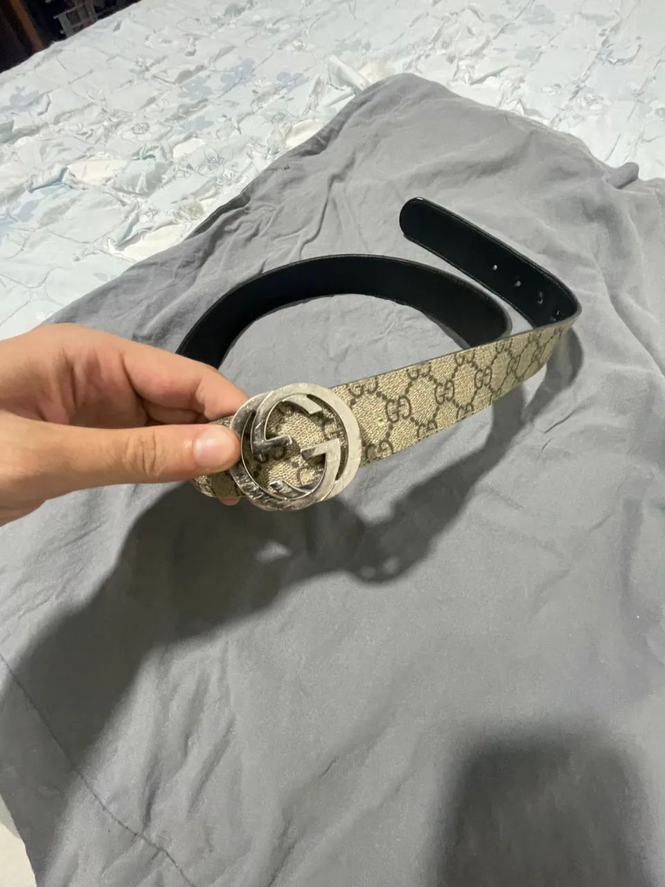 Cinto Gucci Original Dupla Face - Foto 3