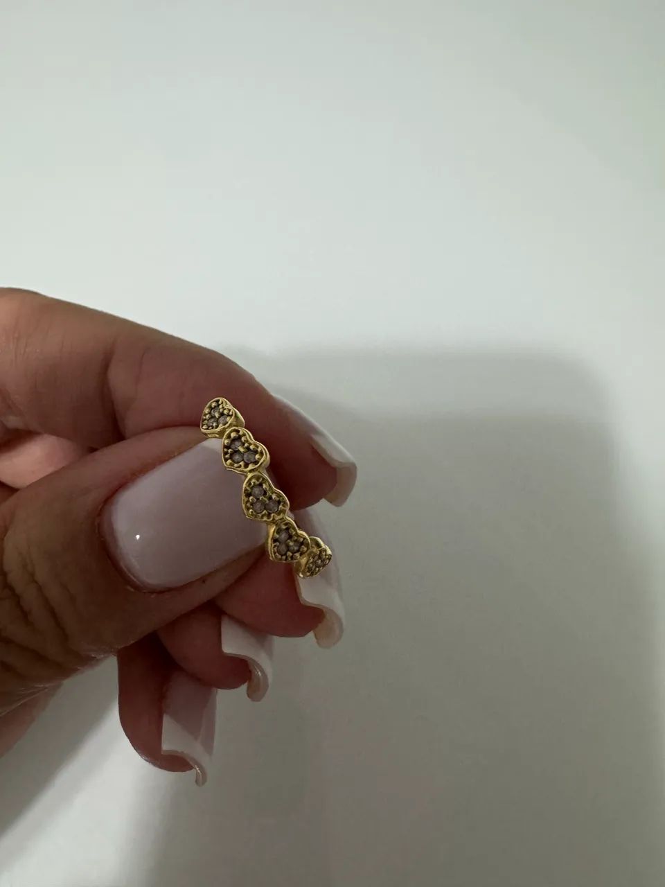 Anel de ouro com brilhantes 