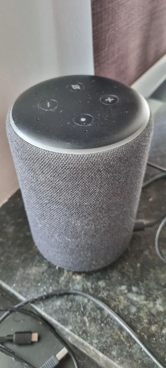 Alexa Echo Plus 3a Geração - Smart Speaker Cinza (Usado) - Foto 2