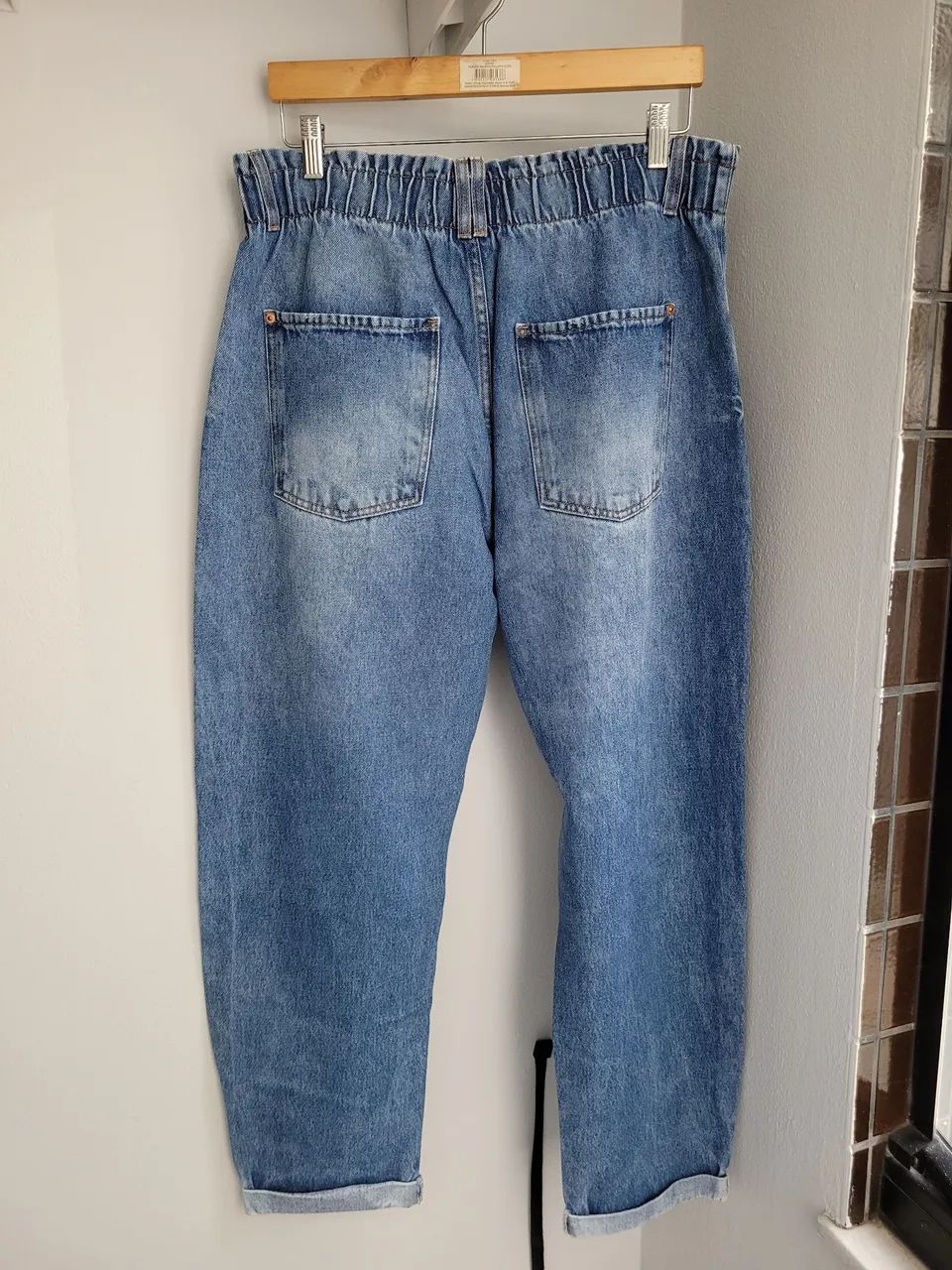 calça jeans bluesteel renner mom destroyed - Foto 4