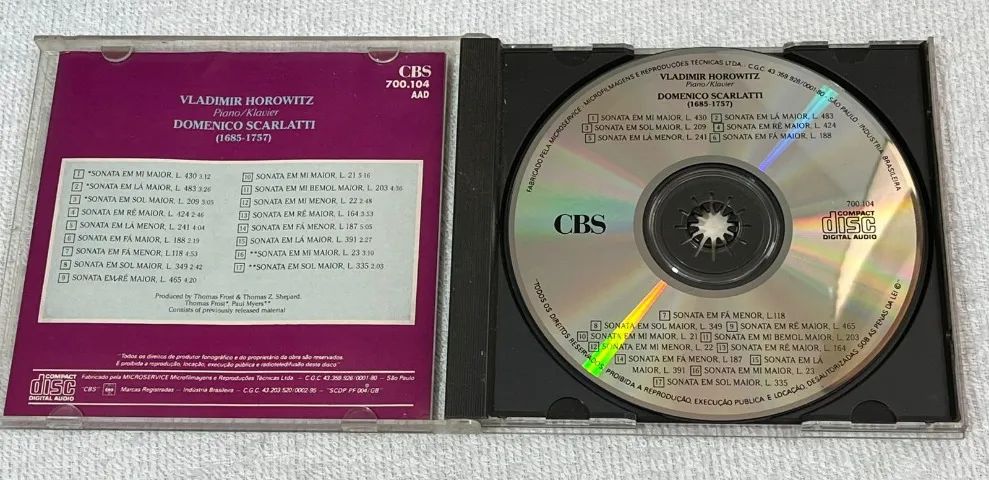 CD Vladimir Horowitz Scarlatti - Foto 2