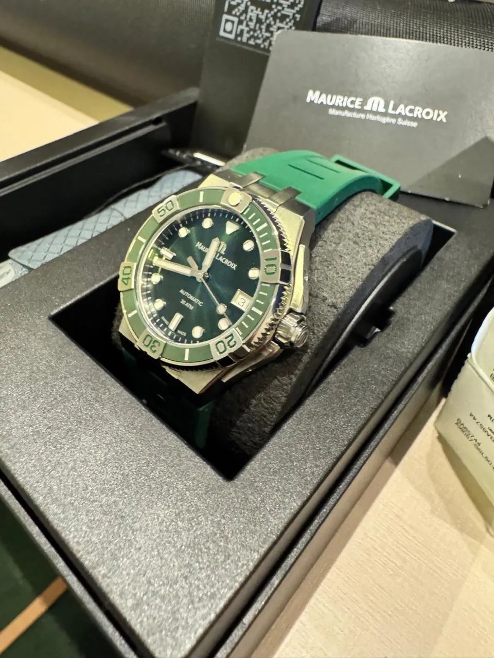 Maurice Lacroix Aikon Automatic Green Dial Ref. AI6008-SS000-630-5