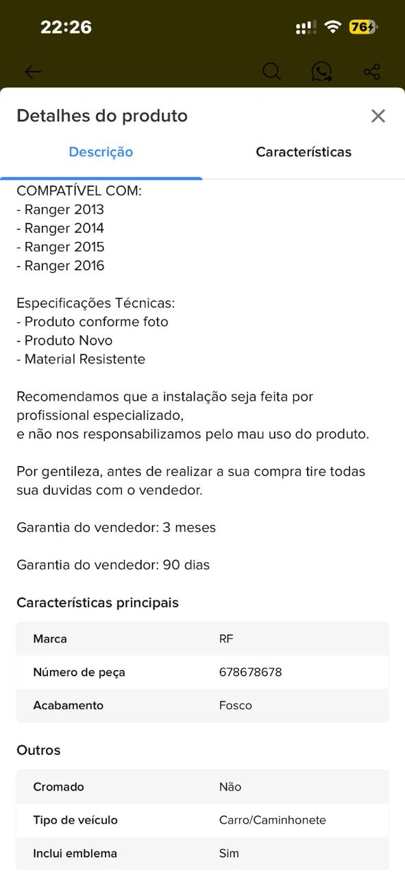 Grade ranger 2013 a 2016