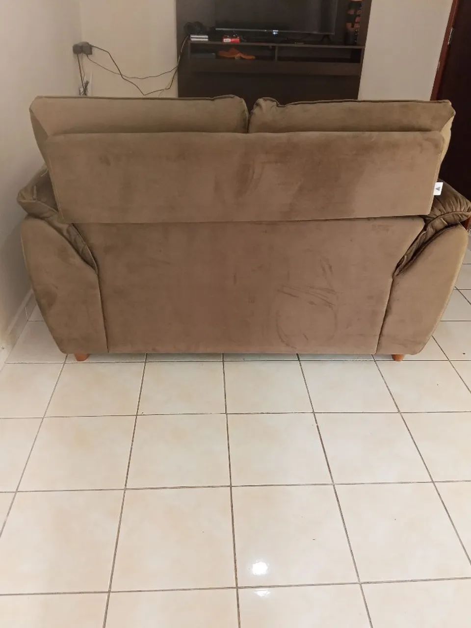 Sofá Malibu veludo 2 Lug
