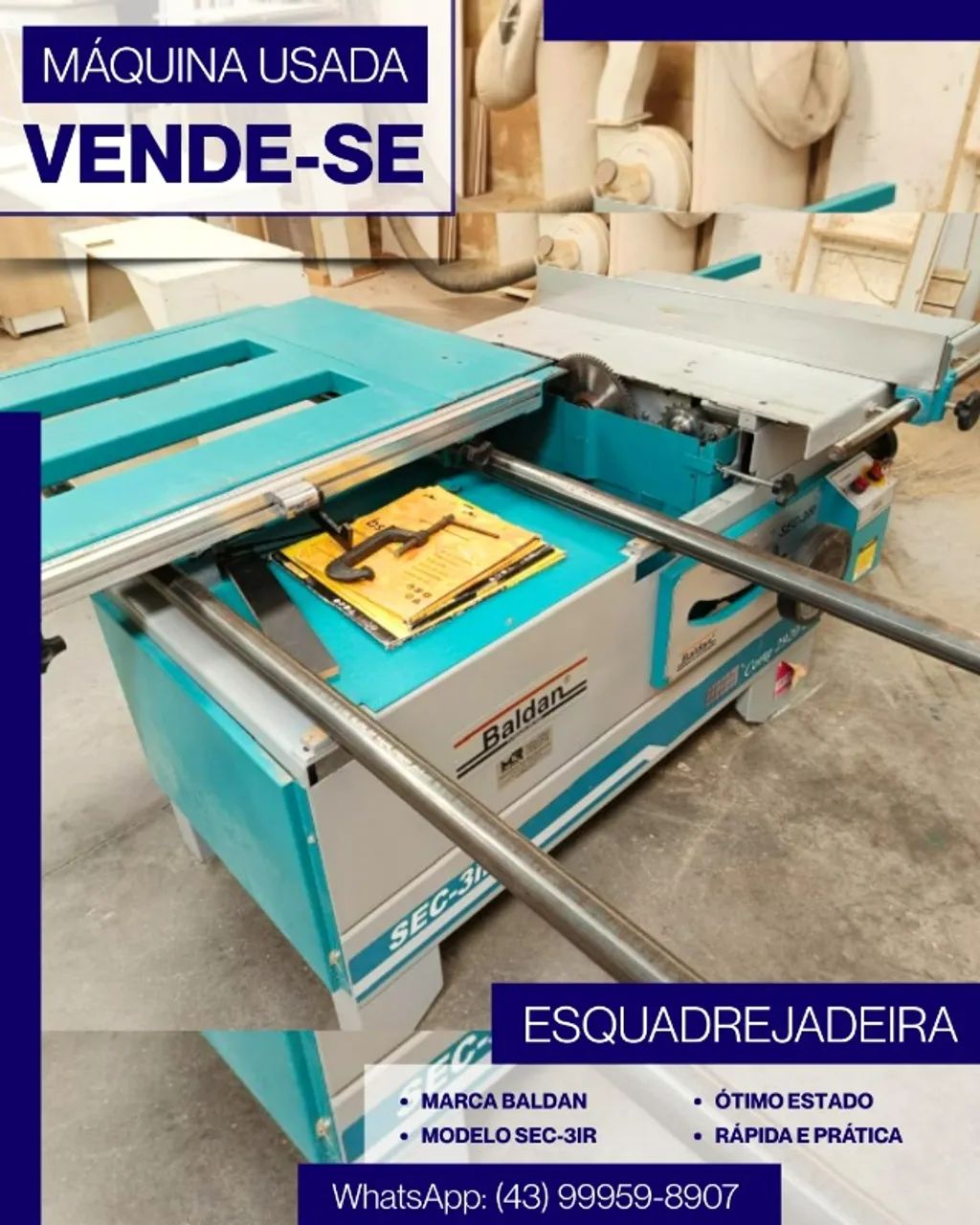 Máquinas usadas para marcenaria! - Foto 4
