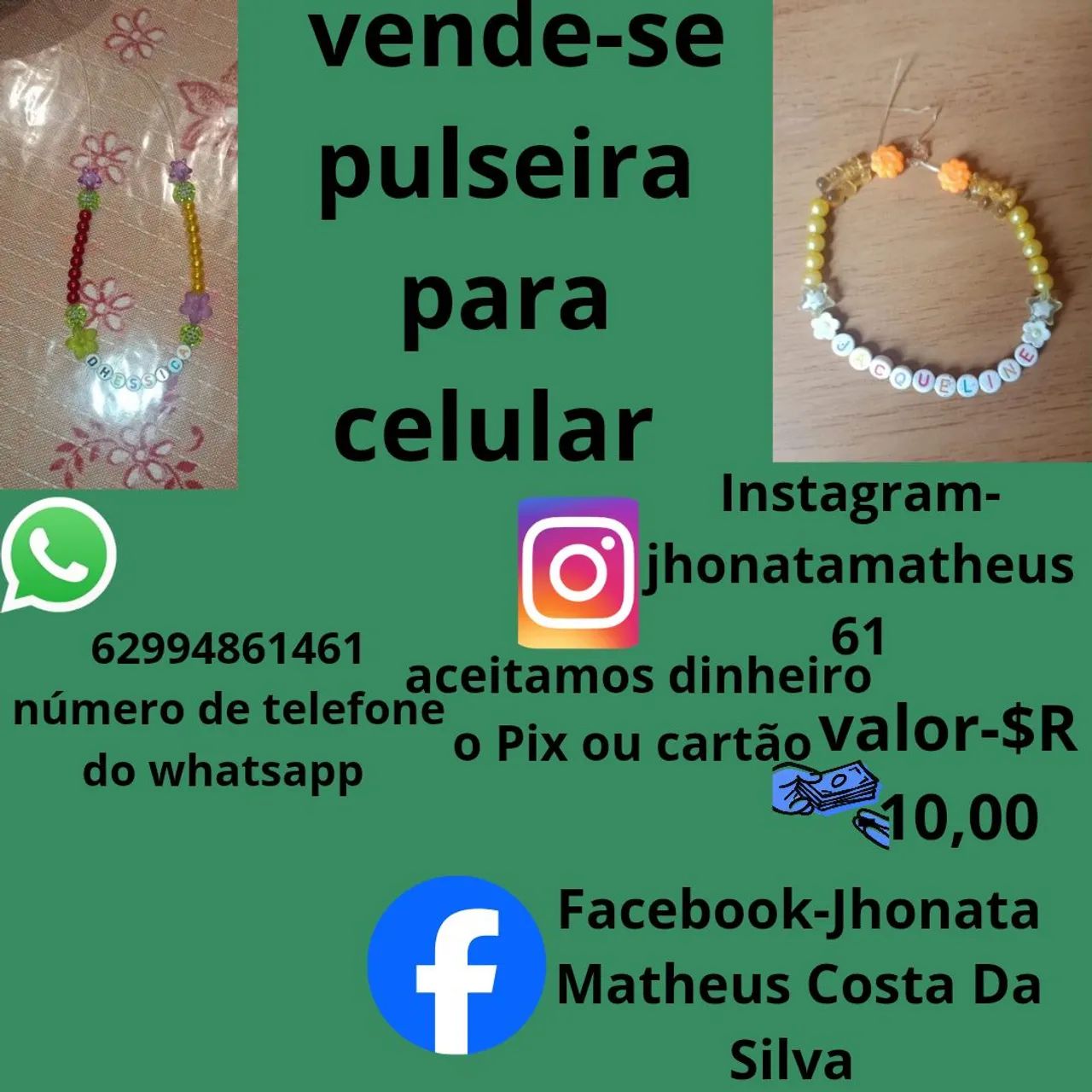 Vende-se pulseira para celular