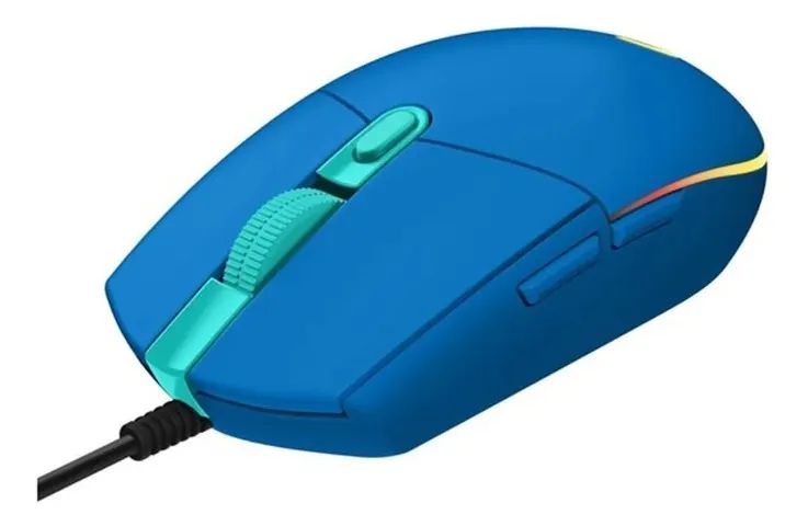 Mouse Logitech G102 Lightsync Azul 8000dpi Usb 6 Botoes - Foto 2