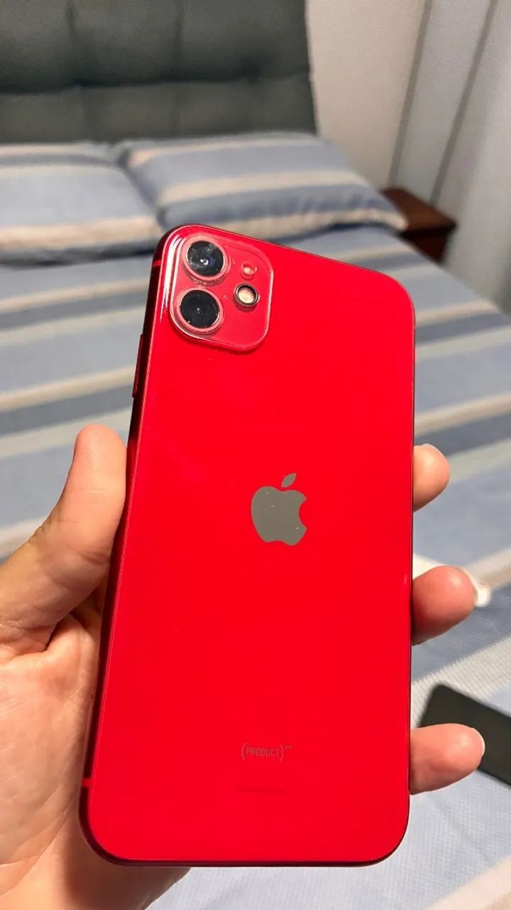 VENDO IPHONE 11 RED 128GB iOS 26/27 + brindes - Foto 3