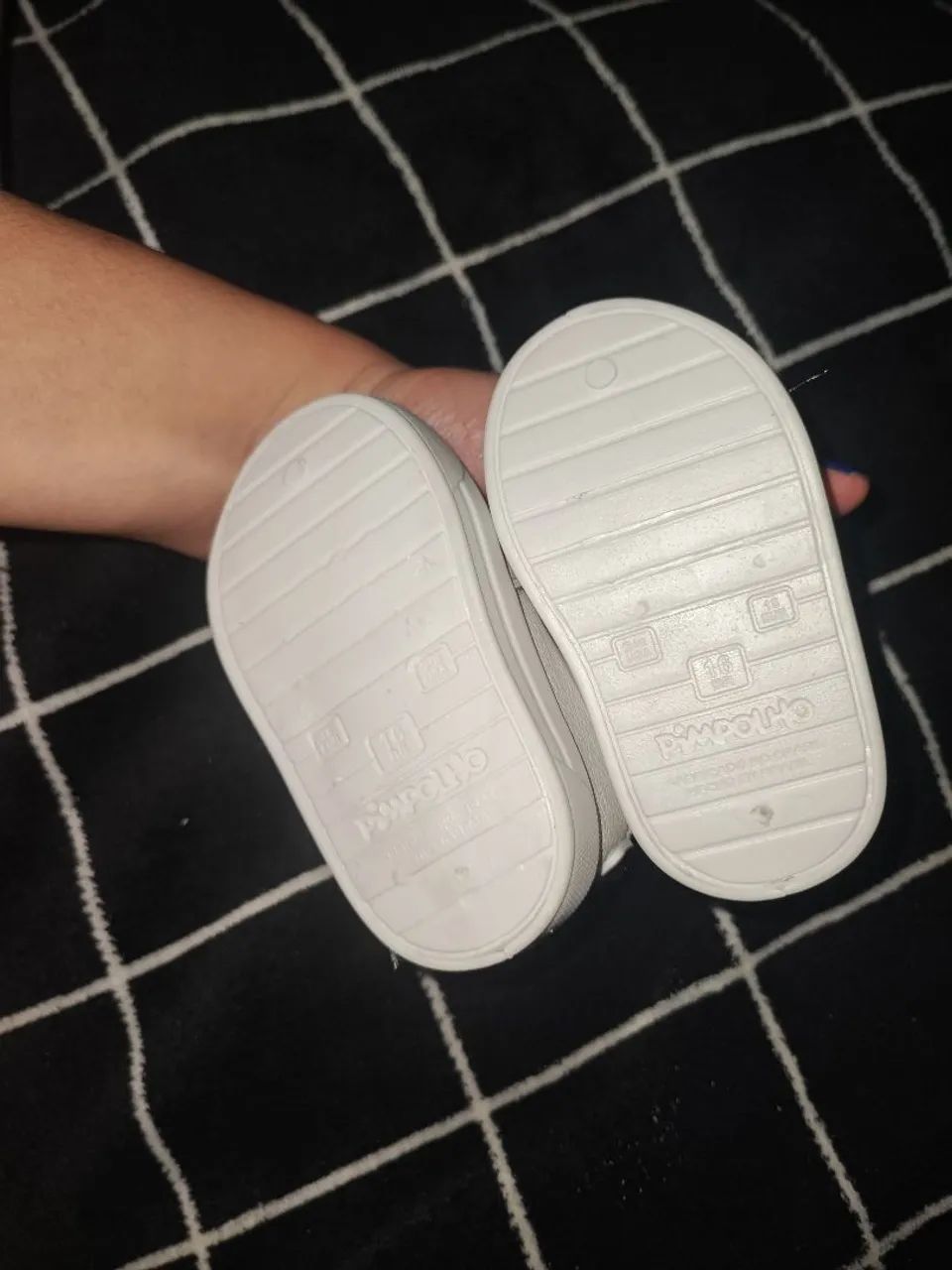 Tênis branco da pimpolho tamanho 16 - Foto 3