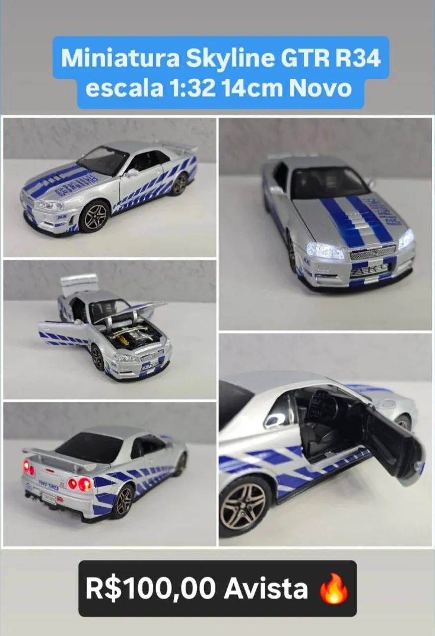 Miniatura Skyline GTR R34 Nova !!!