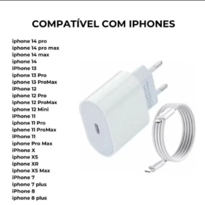 Carregador iPhone 20 watts.. carga rápida  - Foto 2