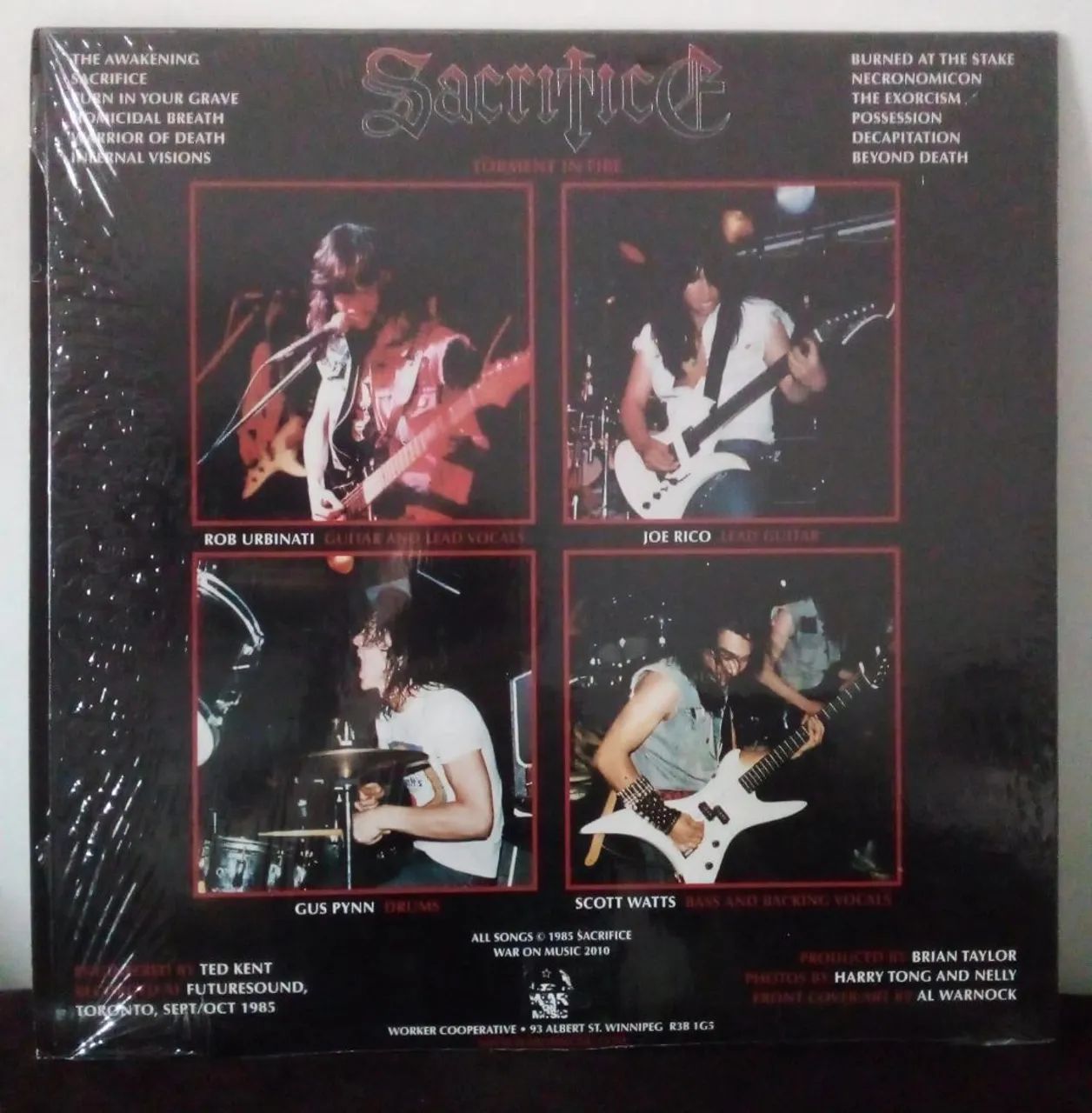 Sacrifice - Torment in Fire LP 2010 importado novíssimo! Razor
