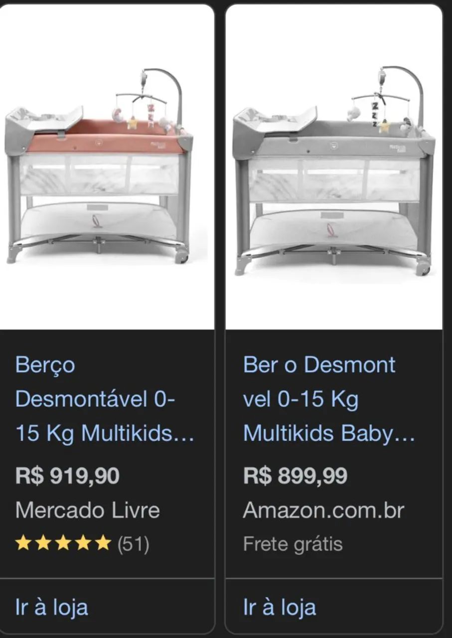 Berço Desmontável Multikids Baby DayDream 0-15 kg - Foto 2